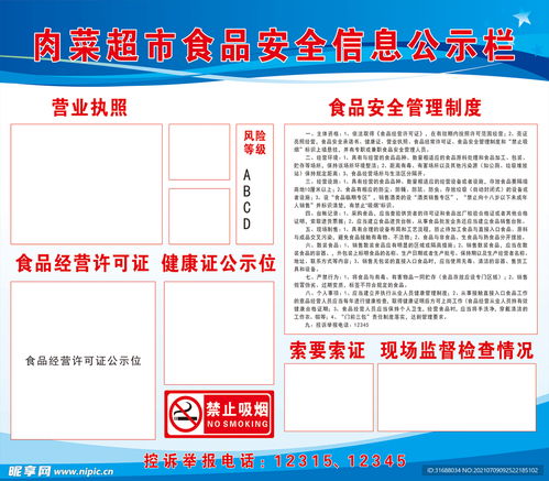 餐饮服务食品安全监管信息公示栏设计图